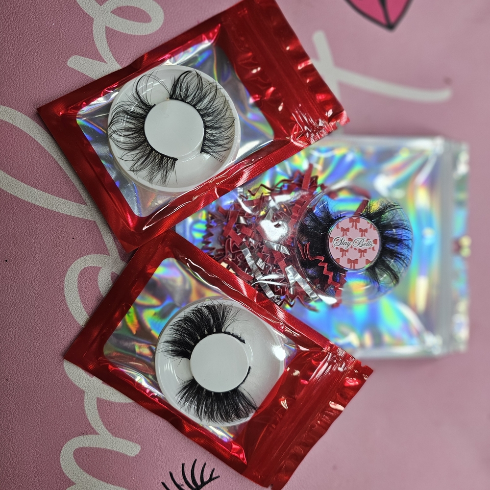 3-Pack Dramatic Mink-Style False Lashes - Black
